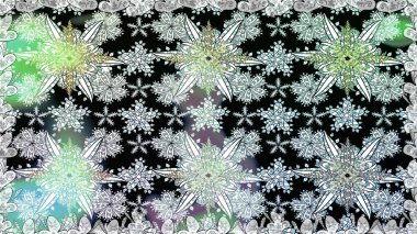 Kusursuz çiçek deseni. Asya tekstil tarzında. Raster illüstrasyonu. Raster illüstrasyonu. Tarafsız renklerde çiçekler.