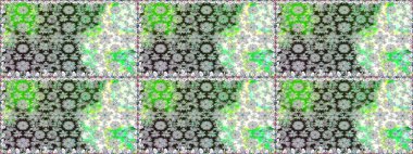 Asyalı tekstil renkleri. Raster illüstrasyonu. Kusursuz çiçek deseni.