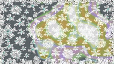 Raster deseni. Küçük çiçekteki sevimli çiçek deseni. Raster illüstrasyonu. Soyut çiçek desensiz arkaplan. Gri renklerde.