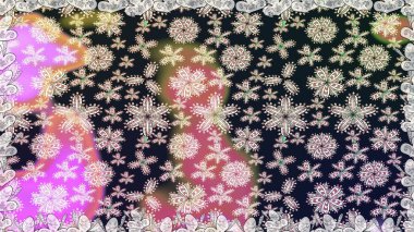 Renkli Bahar Temalı Kusursuz Arkaplan. Gri renkli çiçekler. Raster illüstrasyonunda kusursuz çiçek deseni. Düz Çiçek Elementleri Tasarımı.