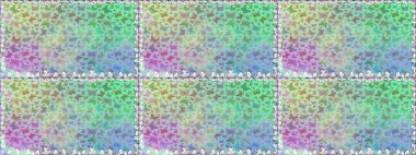 Kelebekli tasarım. Raster illüstrasyonu. Kusursuz. Tarafsız ve mavi arka planda kelebekler. Çizim, karalama, karalama. Sonsuz.