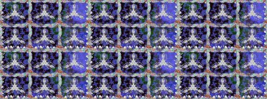 Raster illüstrasyonu. Mor renkli çiçekler. Kusursuz çiçek deseni duvar kağıdı için kullanılabilir.