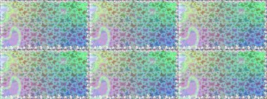 Kelebek. Mavi arka planda izole edilmiş web tasarımı için renk çizgisi raster seti. Kusursuz..