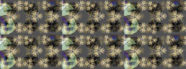 Raster suluboya çiçek deseni, narin çiçekler, gri çiçekler, tebrik kartı şablonu. Raster Güzel kumaş deseni.