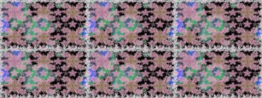 Renkli Yaz Temalı Kusursuz Arkaplan. Düz Çiçek Elementleri Tasarımı. Modaya uygun kumaş deseni. Sevimli çiçek raster deseni.