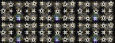 Noel grisi, siyah ve nötr. Raster illüstrasyonu. Sihirli gri, siyah ve nötr tatil soyut arka plan yıldız ve düşen kar taneleri.