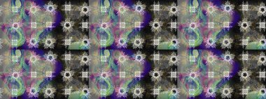 Kar tanelerinin soyut arkaplanı olan şirin bir Noel arkaplanı. Gri, nötr ve yeşil kar taneleri. Raster illüstrasyonu. Renkler. Noel ve Yeni Yıl moda baskıları için tatil tasarımı.