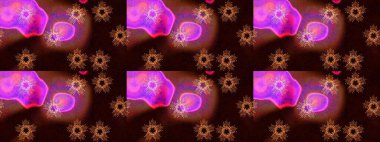 Kar tanesi renkli desen. Snowflakes desen. Raster kar taneleri arka plan. Renk arka plan üzerinde izole soyut kar taneleri ile düz tasarım. Raster illüstrasyon.