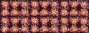 Kar taneleri arka planda. Arkaplanda soyut kar taneleri olan düz tasarım. Kar taneleri deseni. Raster illüstrasyonu. Kar tanesi süslemeli desen.