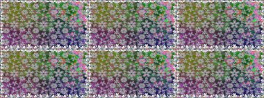 Raster Güzel kumaş deseni. Raster suluboya deseni, narin çiçekler, gri çiçekler, tebrik kartı şablonu..