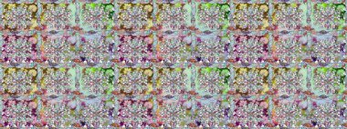 Küçük çiçekte güzel bir desen. Moda baskıları için zarif bir şablon. Motley illüstrasyonu. Tarafsız çiçekli bahar çiçekleri. Küçük renkli çiçekler..