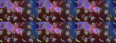 Doodle çiçekler ve dalları, otlar ve çiçekler. Elle çizilmiş. Raster resim. Güzel kumaş deseni.