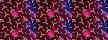 Raster Noel renkli arka plan ile düşen kar tanesi. Kar taneleri Raster resim. Dekorasyon kış kar simgeler.