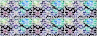 Tarafsız renklerde etnik çiçeklerle kusursuz bir desen. Asya Tekstil 'inde Raster Çiçek İllüstrasyonu.