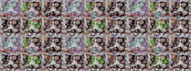 Ev dekorasyonu. Paisley baskı el çizilmiş elemanları. Fantezi çiçekler, doğal duvar kağıdı, çiçek dekorasyon kıvırcık illüstrasyon ile Dikişsiz desen.