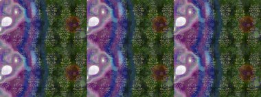 Yeşil renkli çiçekler. Hediye ambalaj kağıdı, tebrik kartları, posterler ve pankart tasarımı. Raster düz çiçek çizim deseni.