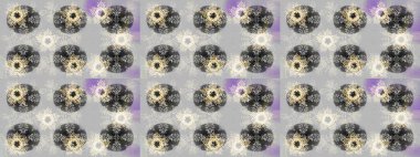 Raster illüstrasyonu. Kar taneleri ve raster arkaplanlı Noel karalaması deseni.