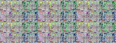 Raster desen. Fantezi kumaş deseni. Çiçekler, suluboya ile sorunsuz çiçek desenli.