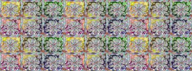 Kızılderili desenli desenli desenli şal deseni. Raster Henna dövme stili. Tekstil, tebrik kartı, boyama kitabı, telefon kılıfı baskısı için kullanılabilir. Etnik Mandala süsü.