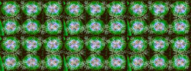 Kış konsepti Düz yatıyordu. Yeşil, kahverengi ve nötr renklerde kar tanelerinden oluşan kış deseni. Raster illüstrasyonu.