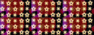 Suluboya tarzında kırmızı renkte çiçekler. Raster illüstrasyonunda çiçek deseni çizimi.