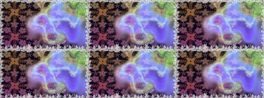 Doğa. Raster deseni. Çiçek kolajı. - Tarafsız çiçekler. Çiçek kompozisyonu. Çiçek arkaplan. Küçük çiçekte güzel desen var..