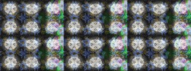 Raster illüstrasyonu. Soyut kış grisi, nötr ve mavi süs. Güzel kar tanesi. Renkli arka planda izole tatlı kar taneleri. Yuvarlak raster kar tanesi.