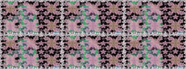 Kusursuz çiçek deseni duvar kâğıdı olarak kullanılabilir. Tarafsız renklerde çiçekler. Raster illüstrasyonu.