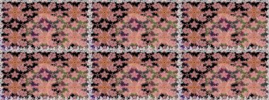 Çiçekli, suluboya desenli kusursuz çiçek deseni. Süslü kumaş deseni. Raster deseni.