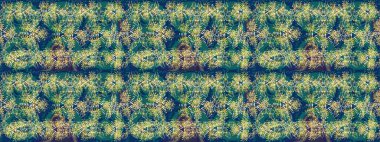 Kar Tanesi Simgesi. Raster illüstrasyonu. Kar tanesi mavi, yeşil ve nötr renklerde izole edilmiş. Raster illüstrasyonu.