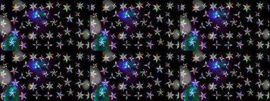 Raster güzel bir çiçek deseni çizmiş. Bahar mevsimi. Tatil havası. Nazik romantik baskı.