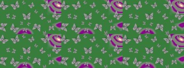 Kızlar, erkekler, elbiseler, duvar kağıtları için soyut çizim kalıbı. Tekstil ve kumaş için komik kelebek deseni. Kelebek, kanat, neon renkli yaratıcı raster arka plan. Moda tarzı.