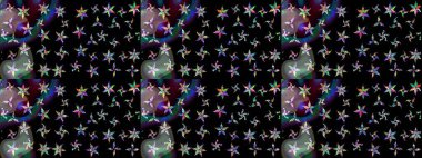 Çiçekler suluboya eskiz deseni. Raster Stili kumaş deseni.