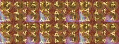 Raster düz çiçek çizim deseni. Hediye ambalaj kağıdı, tebrik kartları, posterler ve pankart tasarımı. Kahverengi renkte çiçekler.