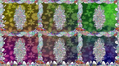 Tomurcukları çiçek olan sevimli bir çiçek deseni. Kusursuz bir geçmişi var. Raster illüstrasyonu. Kumaş, tekstil, duvar kağıdı baskısı için. Eski usul. Raster..