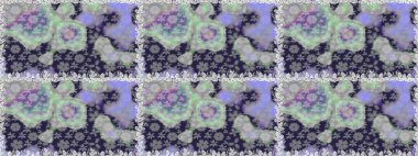 Raster illüstrasyonunda kusursuz çiçek deseni. Gri renkli çiçekler. Renkli Bahar Temalı Kusursuz Arkaplan. Düz Çiçek Elementleri Tasarımı.