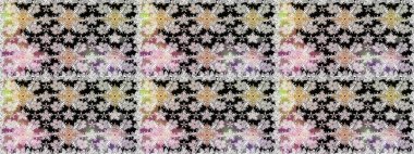 Tarafsız renklerde çiçekler. Raster illüstrasyonu. Çiçek süsü ile kusursuz desen.