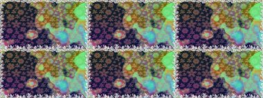 Raster illüstrasyonu. Gri renklerde. Gri renkli gri papatya deseni.