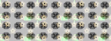 Kızılderili desenli desenli desenli şal deseni. Raster Henna dövme stili. Etnik Mandala süsü. Tekstil, tebrik kartı, boyama kitabı, telefon kılıfı baskısı için kullanılabilir.