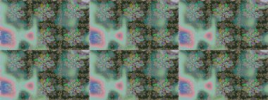 Bahar Tema Dikişsiz desen arka plan rengi. Düz çiçek öğeleri tasarım. Sorunsuz vintage. Raster şirin kumaş deseni.