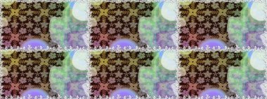 Vadinin çiçekleri tarafsız renklerde. Çiçeksiz desenlerin çizimi.