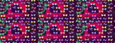 Çocuk kelebek çizim kalıbı. Mor arka planda güzel renkli kelebekler. Raster Moda Kelebekleri Çocuk Duvar Kağıdı.