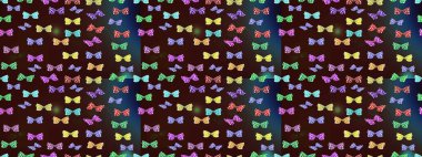 Web sayfası geçmişleri, duvar kağıtları, tekstil ve yüzey dokuları için mükemmel. Çizim kalıbı. Kahverengi arka planda suluboya kelebekler. Raster illüstrasyonu. Raster..