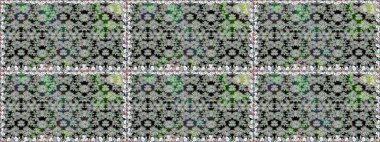 Çiçekler, dallar, bitkiler ve çiçekler. Güzel kumaş deseni. Raster illüstrasyonu. El çizimi.