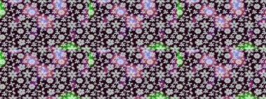 Raster kış deseni. Çiçek Elementleri 'nin soyut geçmişi. Raster illüstrasyonu. Kahverengi ve gri renkler üzerine tasarım.