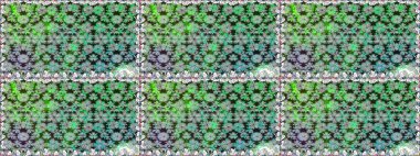 Çiçekler. Soyut etnik raster kusursuz desen. Vadinin gri renkli çiçekleri.