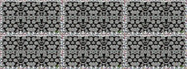 Düz Çiçek Elementleri Tasarımı. Renkli Yaz Temalı Kusursuz Arkaplan. Sevimli çiçek raster deseni. Modaya uygun kumaş deseni.