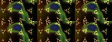 Raster suluboya çiçek deseni, narin çiçekler, siyah, kahverengi ve yeşil çiçekler, tebrik kartı şablonu. Güzel kumaş deseni.