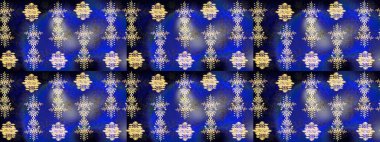 Renkli arka planda izole tatlı kar taneleri. Raster illüstrasyonu. Kar tanesi raster deseni. Mavi, mor ve siyah renkte kar taneleri.