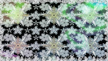 Raster illüstrasyonunda kusursuz çiçek deseni. Tarafsız renklerde çiçekler. Düz Çiçek Elementleri Tasarımı. Renkli Bahar Teması Kusursuz Arkaplan.